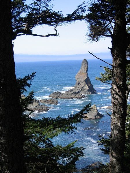 Another craggy rock along Shi Shi Beach.