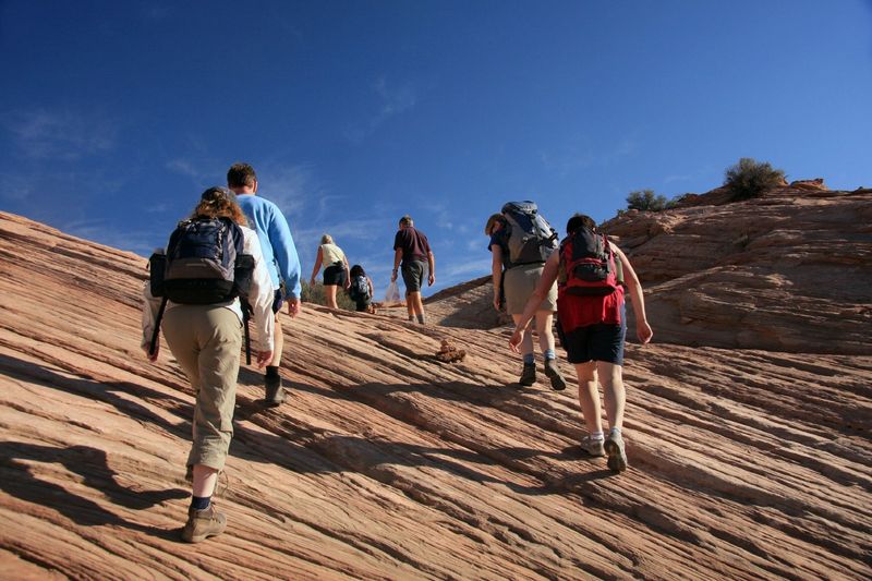 Working up the Aztec Butte Trail.