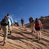 Working up the Aztec Butte Trail.