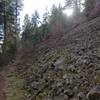 One of many scree fields in Riverside State Park.