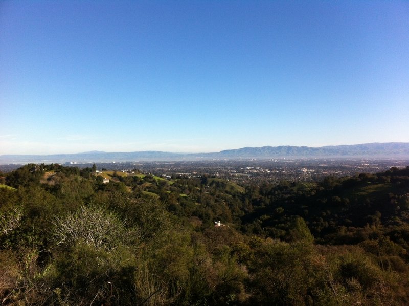 Looking eastward from the Coyote Ridge Trail.