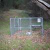 Wild hog trap along the trail.