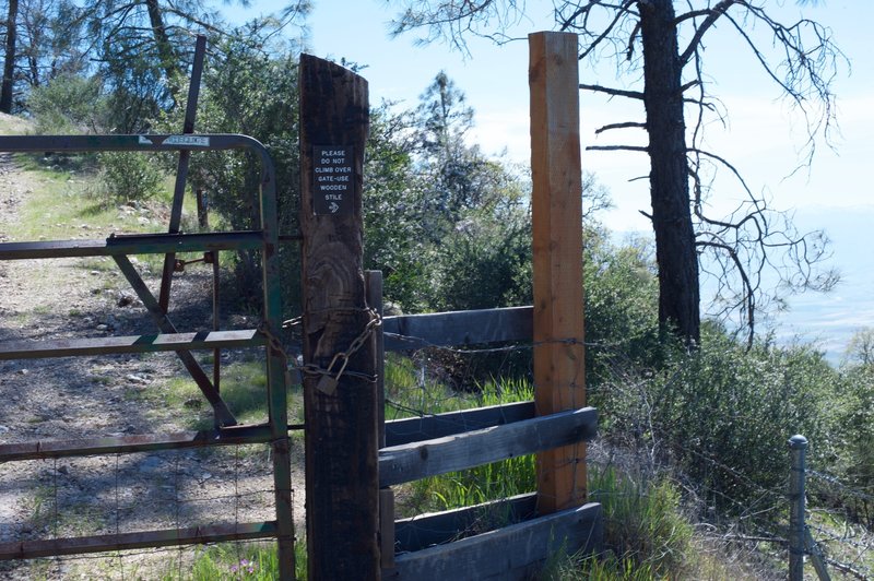 Another gate climb on the trail that you need to traverse in order to get to the top of the peak.