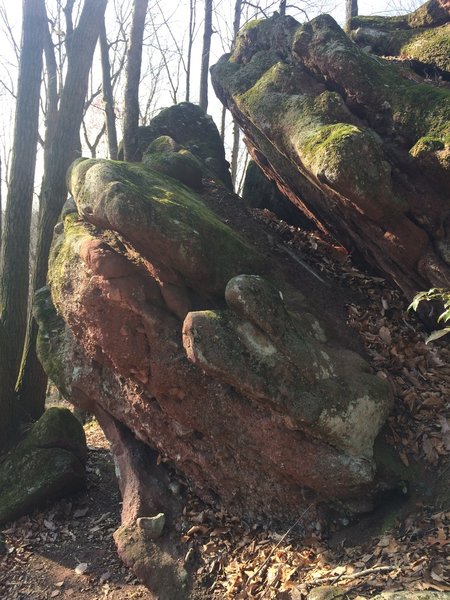 One of the many rock formations.