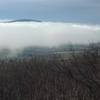 Gambrill Overlook. South Mountain emerges as fog burns off.