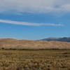 Looking across the valley at the dunes.