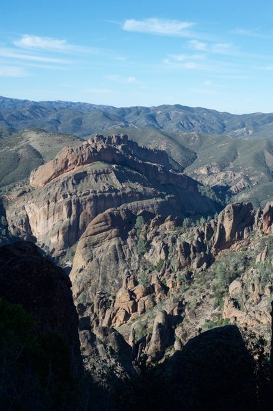 A view toward the Balconies Cliff.