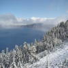 Early snow at Crater Lake.