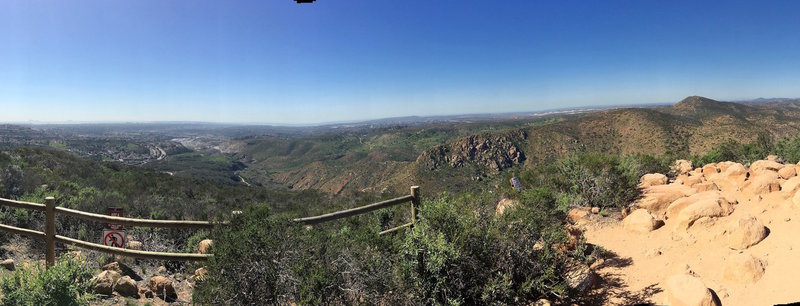 Pano view from the top, looking west.