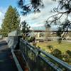 I90 and 195 and rail overpass. Approaching the Spokane end trailhead.