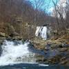 This is the lower falls on a winter day when water is very active.