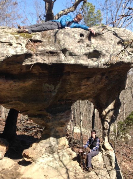 Great rock formations can be seen at Pickle Springs.