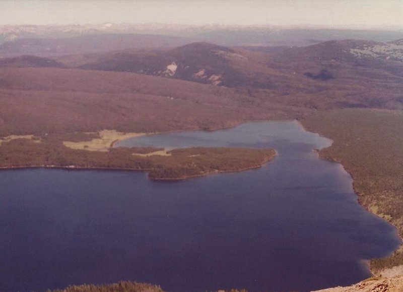 View of Heart Lake from Mount Sheridan.