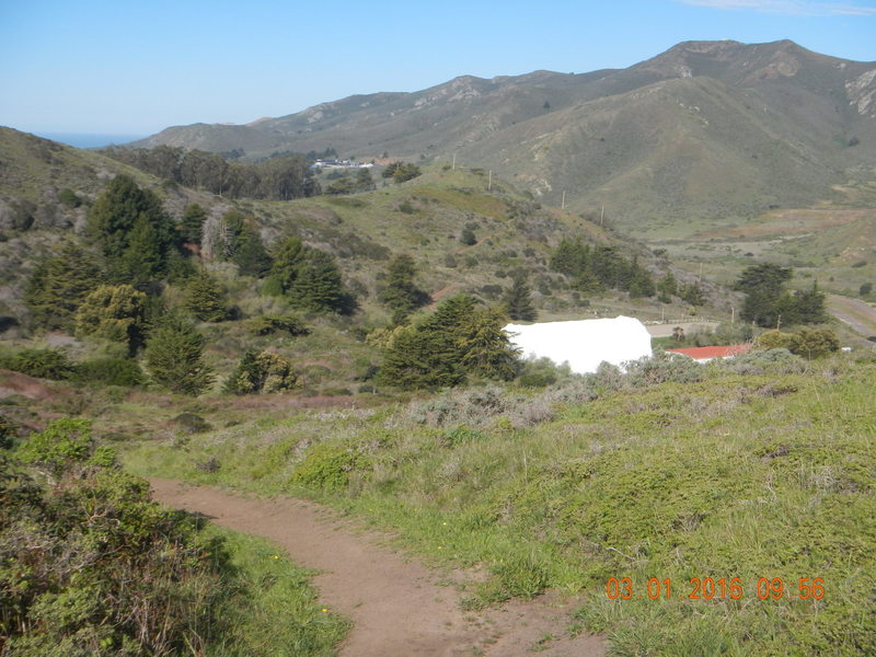 Dropping back down into the Rodeo Valley.