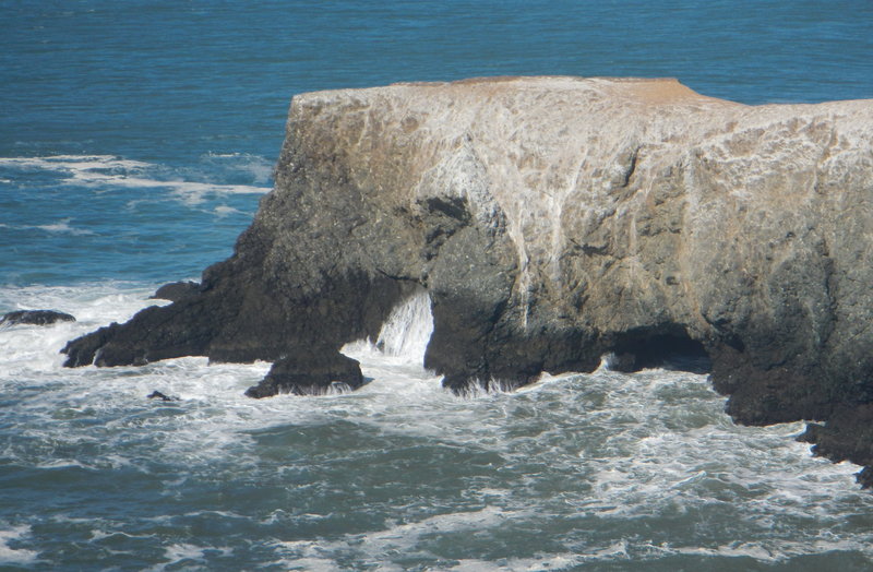 Sea caves south of Rodeo Beach.