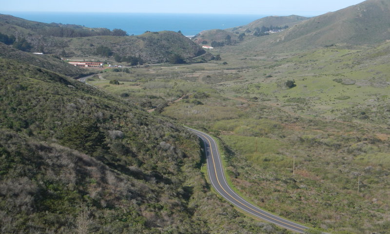 Looking back down into the Rodeo Valley.