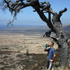 Staying hydrated on the Hilina Pali Trail (NPS photo by Jay Robinson).