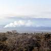 Kilauea smoking in the distance. with permission from Andrew Stehlik