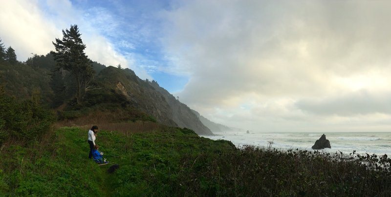 Coastline at the end of the trail