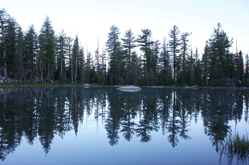 The quiet lake as you make your way to Clouds Rest.