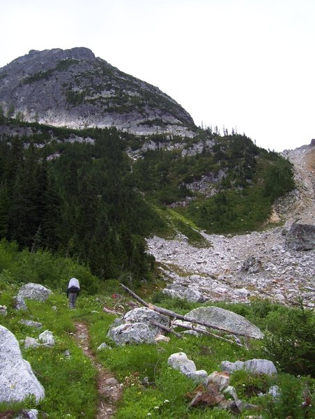 Approaching Park Creek Pass.