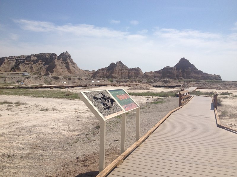 An example of one of the exhibits on Fossil Exhibit Trail.