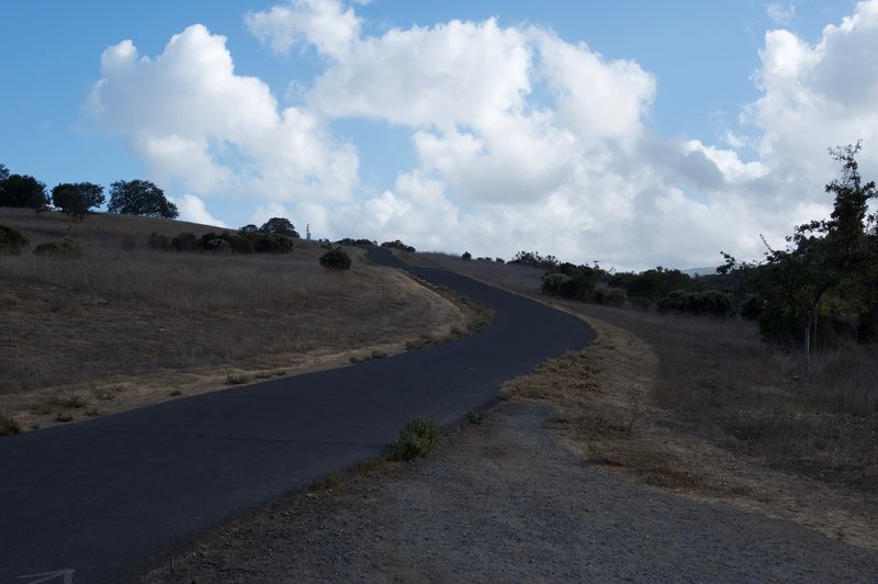 The trail begins to climb again at the Genora Gate junction.