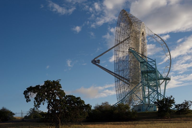 The Dish is still operational today. This picture was taken before it was repositioned that day.