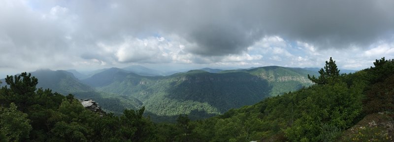 Panoramic from the top of Hawksbill Mtn.