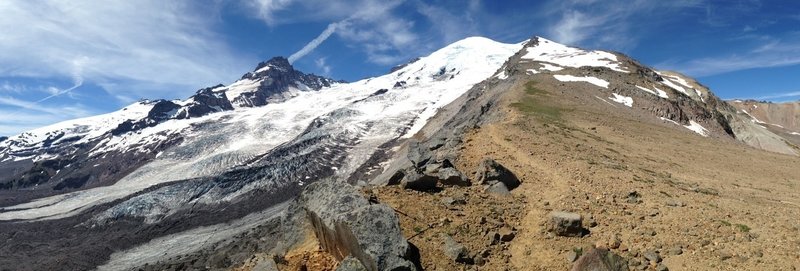 East side of Mount Rainier NP, heading up to Mount Ruth between Emmons Glacier and Camp Sherman.