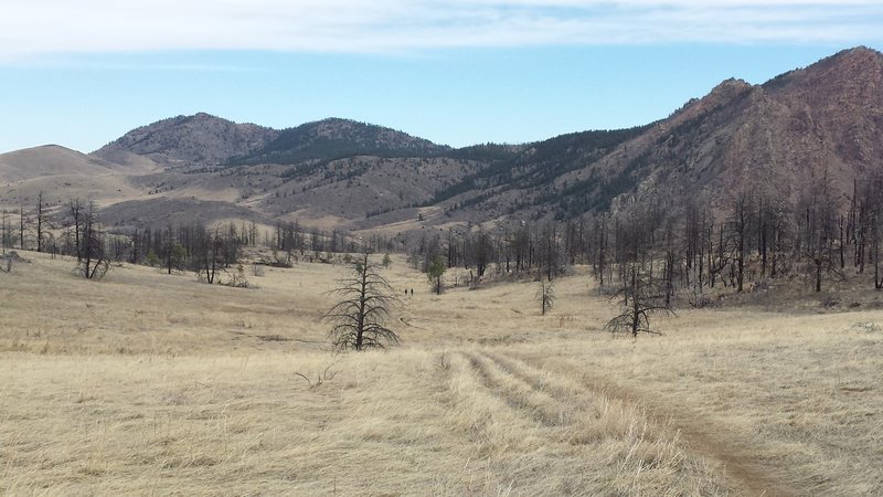 The wide open view looking east at mile 3.73. I can't wait to come back when everything is all green!