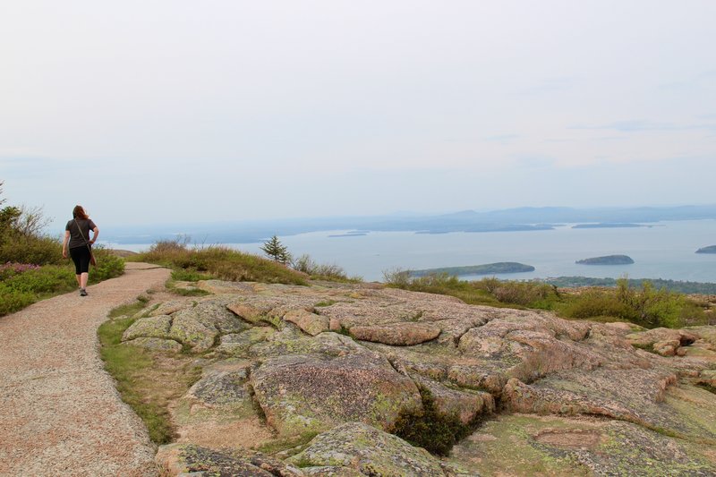 Paved trail around Cadillac Mountain.