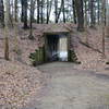 Tunnel through the hill on the south side of Lake Kendall.