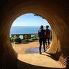 The tunnel leading to a spectacular view point above McWay Falls