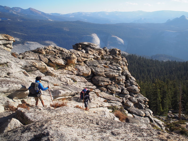 The descent into the valley from Clouds Rest.