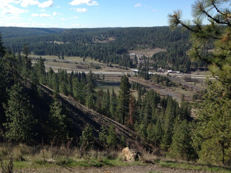 A view of the valley below High Drive.