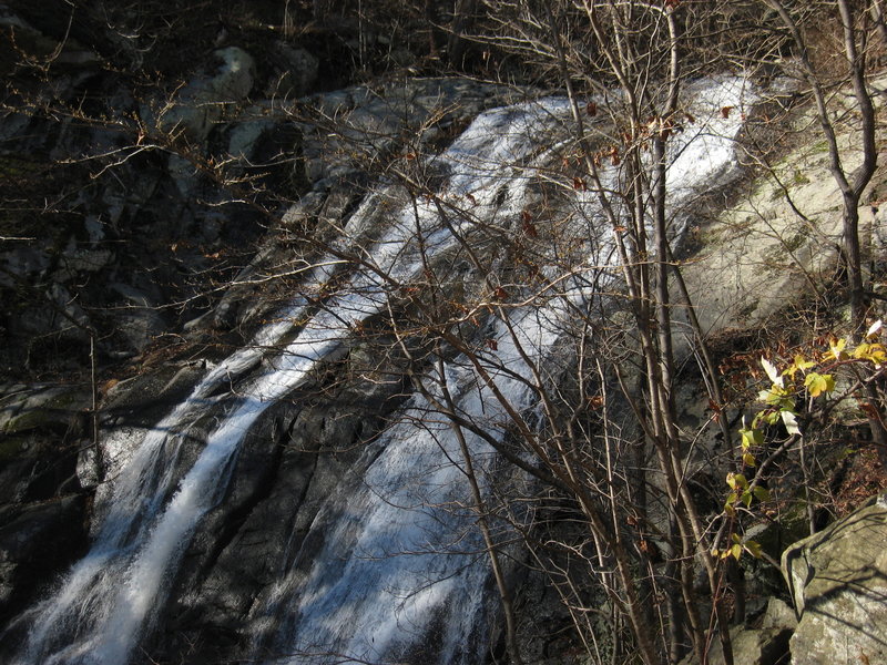 White Oak Canyon waterfall.