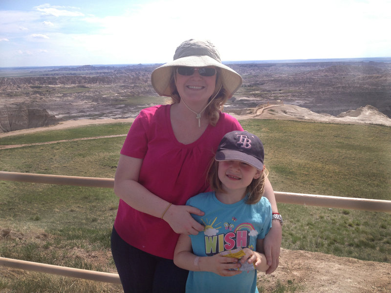 Taking in the sights at Pinnacles Overlook.