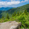 Hiking on the Mountains-to-Sea Trail in the Black Mountains. Photo by Jeff Clark. http://www.internetbrothers.org.