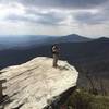 Low growing mountain heather and rock escarpments give opportunity for some great views on this trail.