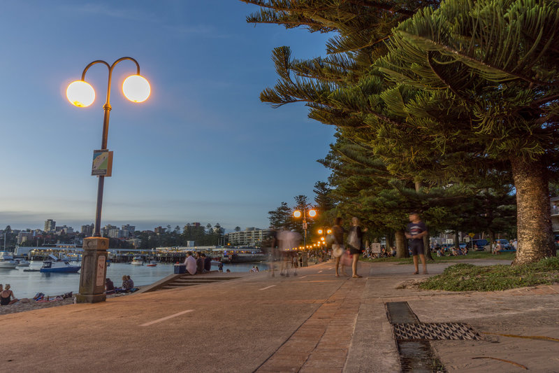 Sunset in Manly - at the Harbor.