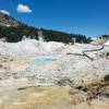 A look at the boardwalk as it passes through Bumpass Hell.