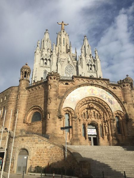 Tibidabo Monastary near the start of the trail.