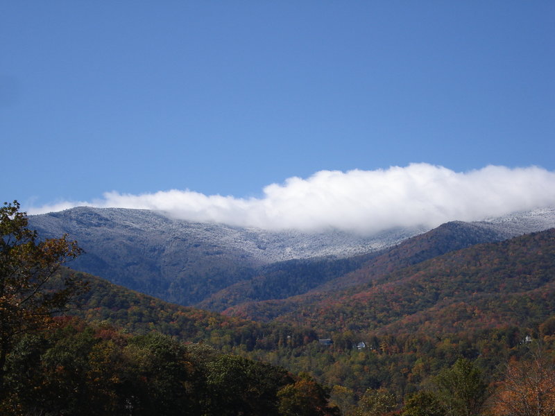 The Black Mountains are one of many ranges visible from the MST.