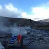 The boiling river trail, super fun but smelled of sulfur!