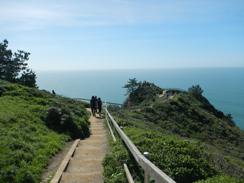 Right out from the parking lot don't miss this short walk before you head north on the trail.