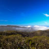 Fog burns off the Bay Area on a beautiful day.