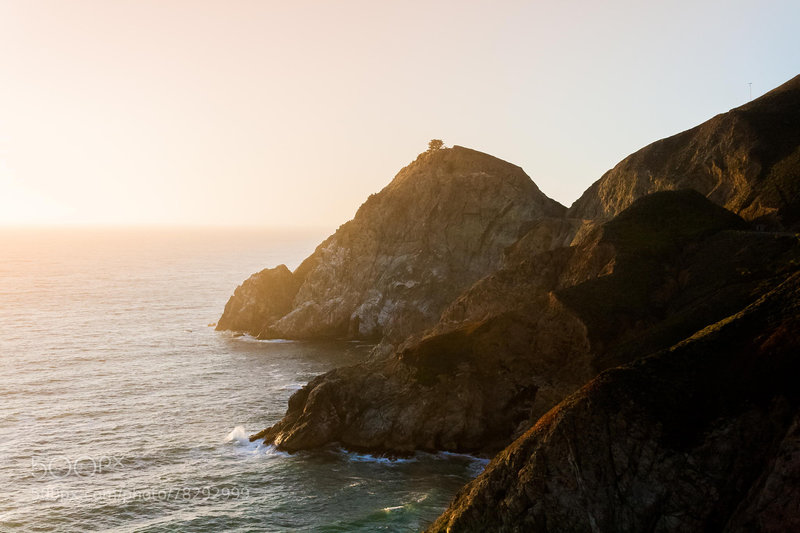 Looking up the coast on the California Coast Trail.