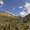 View from Aster Park looking up Aster Creek drainage