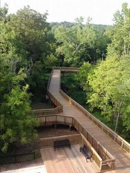 Eno River Bridge on Hillsborough, NC's MST/Riverwalk. Photo by Keith Blalock.